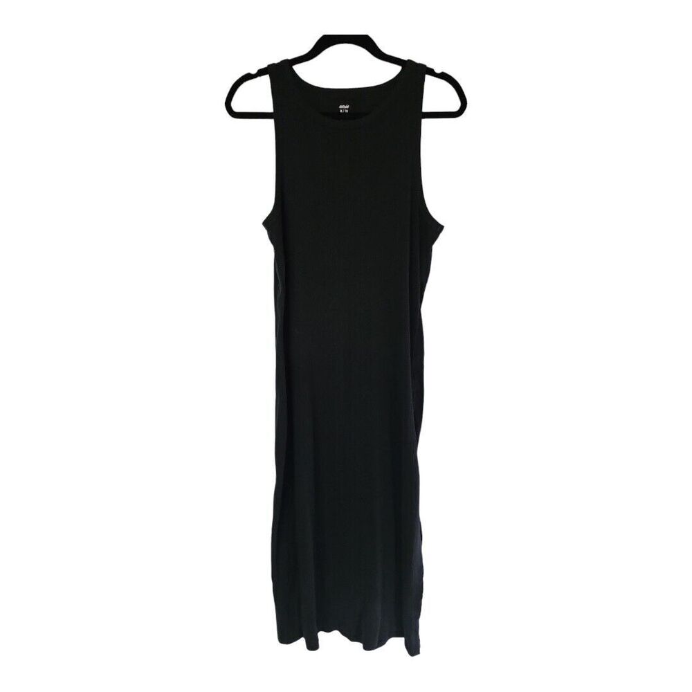 Aerie Ruched Ribbed Midi Dress